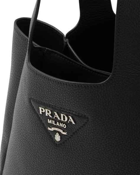 borsa prada elektra vitello nero.fuoco|Borsa shopping in pelle Nero .